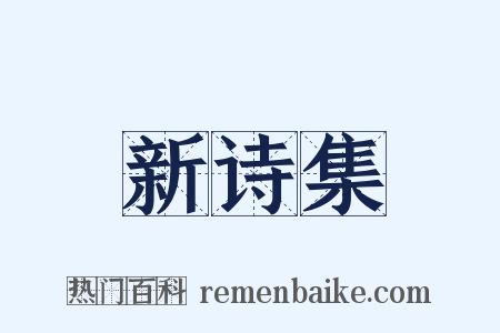 新诗集是什么意思的图片